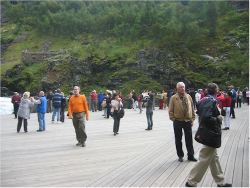 sea of crazy tourists